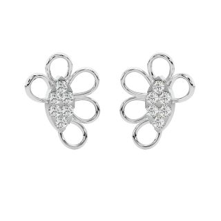 Vivian Round Diamond Stud Earrings